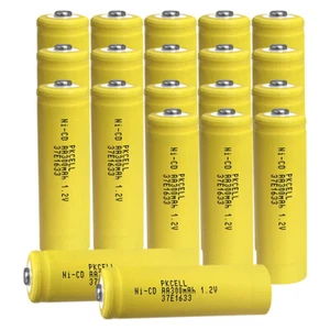 20x Rechargeable NiCd AA Batteries 300mAh 1.2v Garden Solar Ni-Cd Light LED - Picture 1 of 8