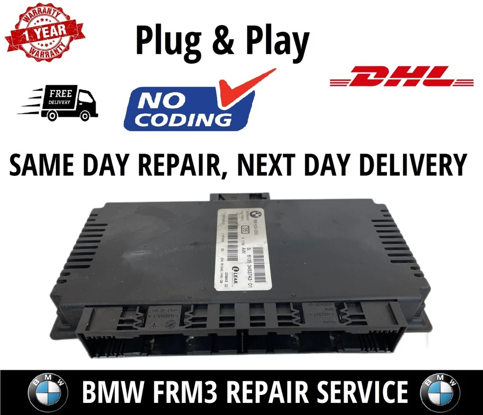 BMW FRM3 FRM3R Repair Service Footwell Module Fix Plug & Play E70 E87 E90 E92 - Image 1 of 1