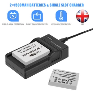 2x NB-5L Battery & Charger for Canon PowerShot SX220 HS S100 S110 IXUS 90 800 IS - Picture 1 of 17