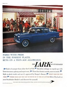 1959 STUDEBAKER LARK Large Original Vintage Print Automobile Car - Picture 1 of 1
