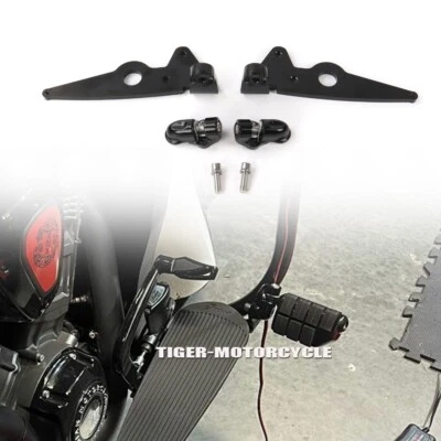 Driver Rider Footboard Mount Bracket Black For Indian Roadmaster Models 2020-up - Image 1 of 4
