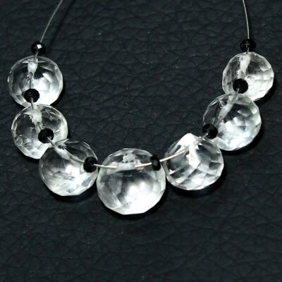 Cristal Cuarzo Facetado Cebolla Espinela Cuentas Briolette Piedras Preciosas Sueltas Naturales Foto 1 de 4