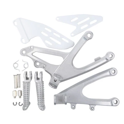 Front Rider Footrests Foot pegs Bracket Set Fit For Yamaha YZF R1 YZF-R1 07-08 - Image 1 of 4