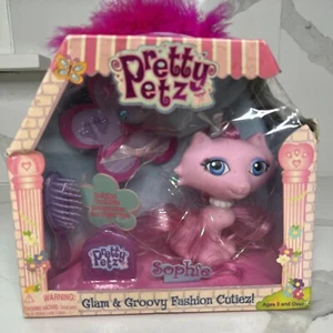 Nos Vintage Tara Toy Corp PETTY PETZ rosa Sophie Katze 2003 Katze Puppe und Haare acc - Bild 1 von 5