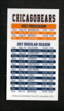 Chicago Bears--2017 Pocket Schedule--AAA Tickets