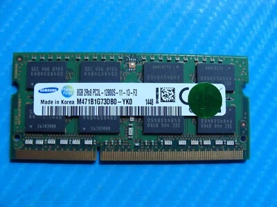 Asus G751JY-DH71 Samsung 8GB 2Rx8 PC3L-12800 Memory RAM SO-DIMM M471B1G73DB0-YK0 - Image 1 of 2