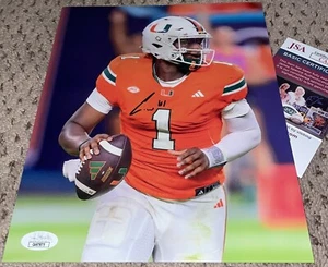 CAM WARD SIGNED 8X10 PHOTO JSA AUTOGRAPH MIAMI FOOTBALL HURRICANES CANES THE U - Picture 1 of 1