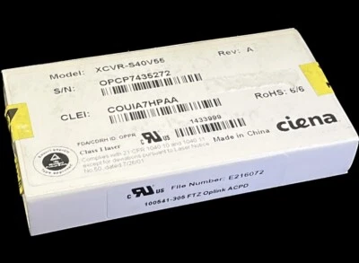 Ciena Class I Laser XCVR-S40V55, New In Box - Image 1 of 2