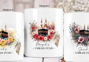 Personalised Umrah Fund Sadaqah Savings Jar Ceramic Money Box - Picture 1 of 4