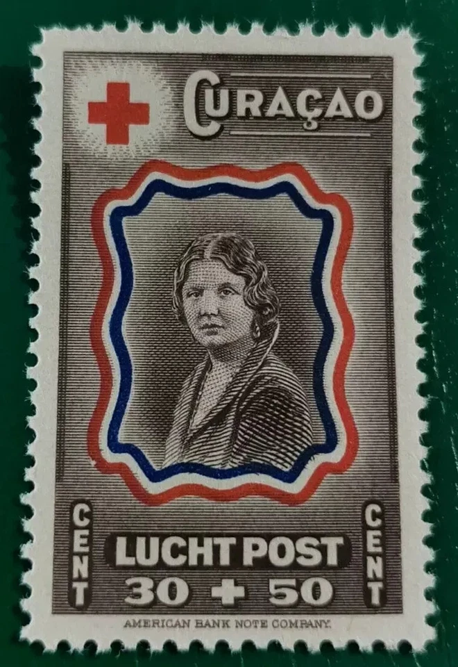 Curacao: 1944 Airmail 30+50 C. (Collectible Stamp). - Image 1 of 1