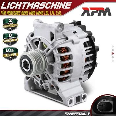 Alternatore Generatore 115A 12V Per Mercedes-Benz Classe A W169 Classe B W245 - Immagine 1 di 4