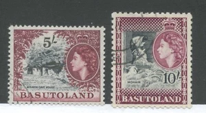 Basutoland QEII 1954 5/ and 10/ used - Picture 1 of 1