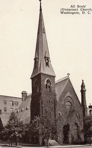 10196 Postcard: All Souls' Unitarian Church, Washington D.C. - Picture 1 of 2