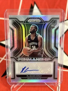 2021-22 Panini Prizm Rookie Penmanship Silver Prizm RaiQuan Gray #RP-RAI Auto - Picture 1 of 2