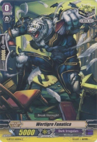 4 x Wertigre Fanatica - G-BT03/100EN - C Near Mint / Mint, English - Image 1 of 1