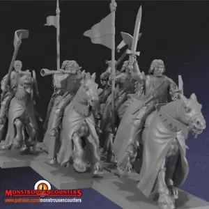 Breton Knight Errants Unit (28mm)/Dungeons and Dragons/RPG/Monstrous Encounters - Picture 1 of 2