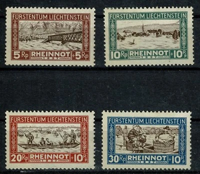 LIECHTENSTEIN 1928 For the flooding victimes  MH U5603 - Image 1 of 2