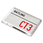 Fridge Magnet - Ratling Ct3 - Uk Postcode