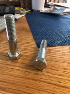 5/8-11 x 3 Hex Bolt (10) Zinc Plated Grade 5 Cap Screw Coarse Partial Thread - Picture 1 of 2