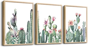 Wall Art for Living Room Wood Framed Wall Decor for Bedroom Canvas Framed Prints - Picture 1 of 12
