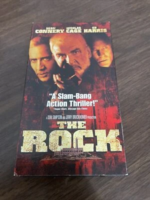 The Rock VHS 1998 Sean Connery Nicolas Cage Ed Harris Action - Imagem 1 de 2