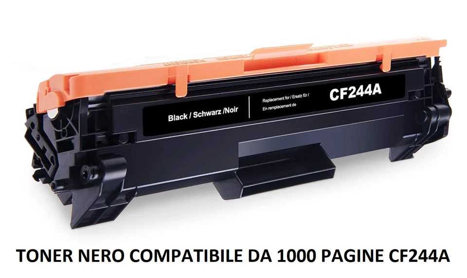 TONER CF244A PER HP LASERJET Pro M15w M28W M28A M15A 1000 PAGINE CON CHIP RESET