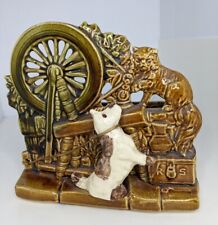 Vintage McCoy Spinning Wheel Dog And Cat.  Excellent Condition 