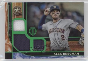 2022 Topps Tribute Tribute Triple Relics Green /99 Alex Bregman #TTR-AB