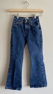 Vintage Gap Kids Girls’ Blue Vintage Denim Jeans Flare Cotton Blend Size 6 Slim - Picture 1 of 8