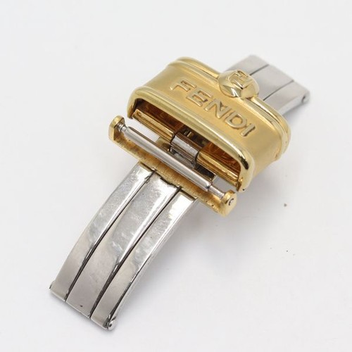 Cinturino orologio uomo donna chiusura originale Fendi parti bracciale bicolore 16mm