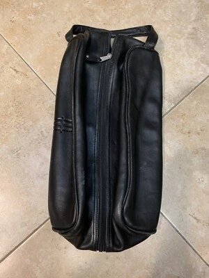 "Bolsa de zapatos de cuero de doble compartimento para viajes deportes golf logotipo de Lincoln 14"" de largo" Foto 1 de 4