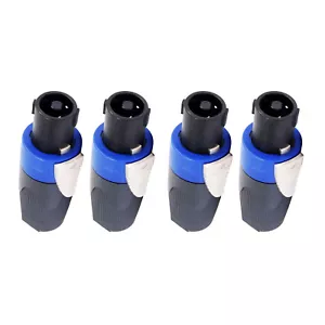 4Pcs NL4FC Speaker 4 Pole Cable Plug Connector for Audio Speaker Repair Kits - Picture 1 of 11