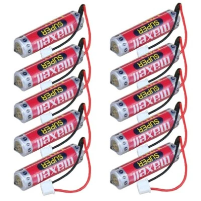 10 шт. MAXELL ER6C AA 3,6 В 1800 мАч ПЛК аккумулятор для Mitsubishi FX F2-40BL + штепсельная вилка - Изображение 1 из 4