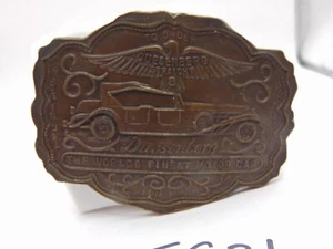 FIBBIA CINTURA DUESENBERG DRITTA 8 MOTORE MODELLO A SHOW AUTO D'EPOCA ANNI 70 - Foto 1 di 3