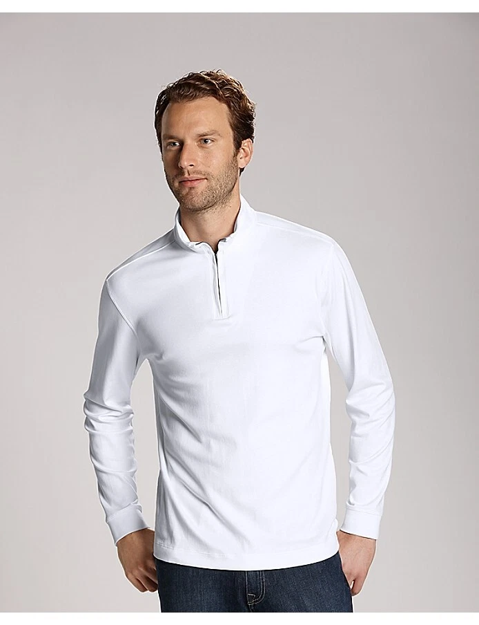 CUTTER & BUCK Pima Belfair Zip Mock 1/2 ZIP PULLOVER TOP  SZ: 2XB BCK00973 NWT - Image 1 of 2