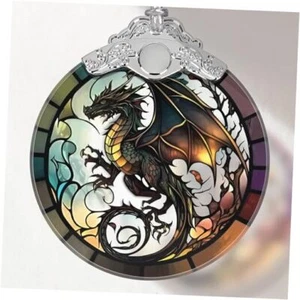 Stained Glass Ornament, Christmas Ornaments, Christmas Tree Decorations Dragon - Picture 1 of 7