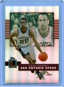 MANU GINOBILI 2007-08 Topps Letterman REFRACTOR /99 💎 San Antonio Spurs - Picture 1 of 1