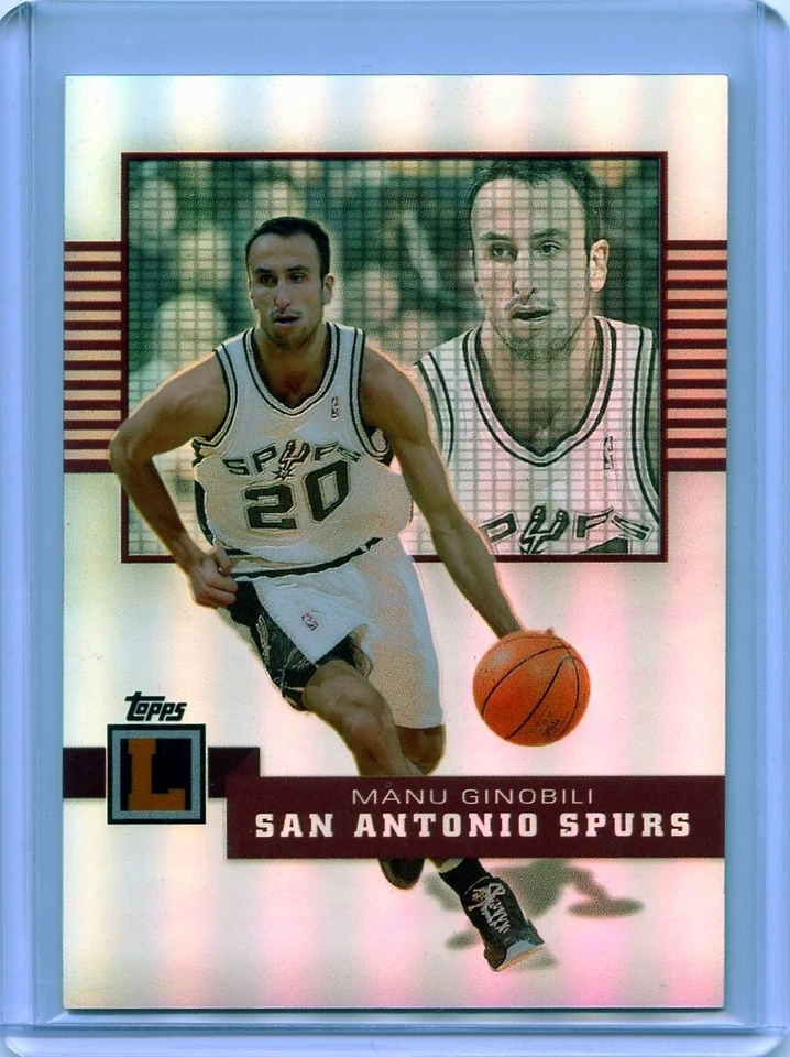 MANU GINOBILI 2007-08 Topps Letterman REFRACTOR /99 💎 San Antonio Spurs - Image 1 of 1