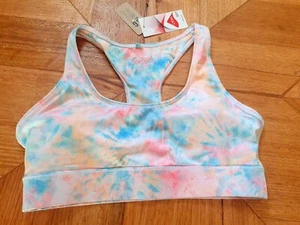 Sportsgirl - Womens Rainbow/Tie Dye Sports Crop Top - Size Large RRP $ 39.95 - Picture 1 of 6