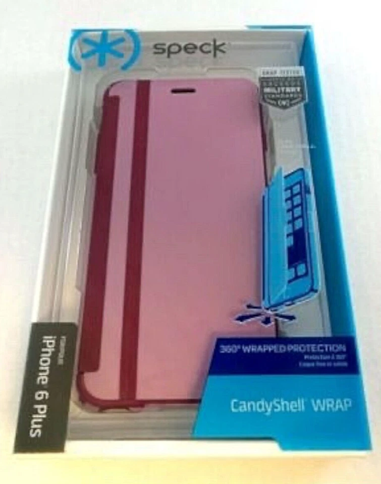 Speck A4207 Candyshell Wrap Case for iPhone 6+ / 6s PLUS Pale Rose Pink Red - Image 1 of 1