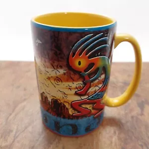 Taza 20oz Jerome Arizona Kokopelli amarillo atardecer motivo desierto - Imagen 1 de 10
