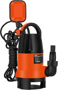 1HP 3700GPH Submersible Water Pump with Automatic Float Switch Clean/Dirty for P - Picture 1 of 7