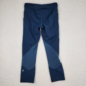 Lululemon Leggings Größe 2 Pace Rival Crop Full On Luxtreme 22" W6AV0S blau - Bild 1 von 9