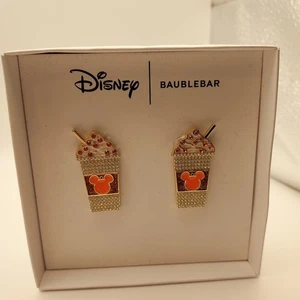 Disney Mickey Kaffee Pumpkin Spice Latte Orange Steine Baublebar Ohrringe - Bild 1 von 5
