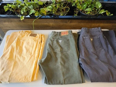 Lot of 3 Men’s Jeans – Guess & Calvin Klein – Size 40x32 – Authentic Designer... - Image 1 of 4