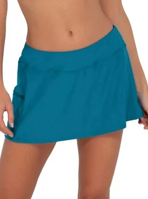 NUEVO CON ETIQUETAS $80 Sunsets Avalon verde azulado falda deportiva de natación con pantalones cortos para niño - mediana Foto 1 de 4