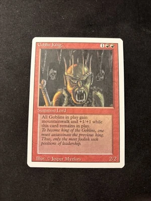 Goblin King Revised Edition Mtg NM - Image 1 of 2