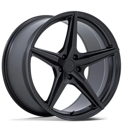 18x8.5" TSW Wheels TW007 Esprit Matte Black Flow Formed Rims (S03) - Image 1 of 4