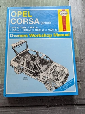 Opel Corsa A /  Vauxhall Nova (Petrol) 1983-1993 Haynes Owners Workshop Manual - Image 1 of 4