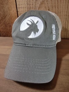 Hoof It Galena Baseball Outdoor Cap Hat Snapback Hook & Loop Khaki - Picture 1 of 3